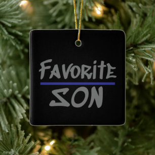 Favorite SON humor broder novelty Julgransprydnad Keramik