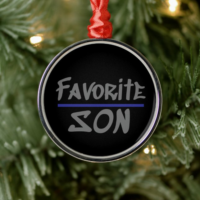 Favorite SON humor broder novelty Julgransprydnad Metall (Träd)