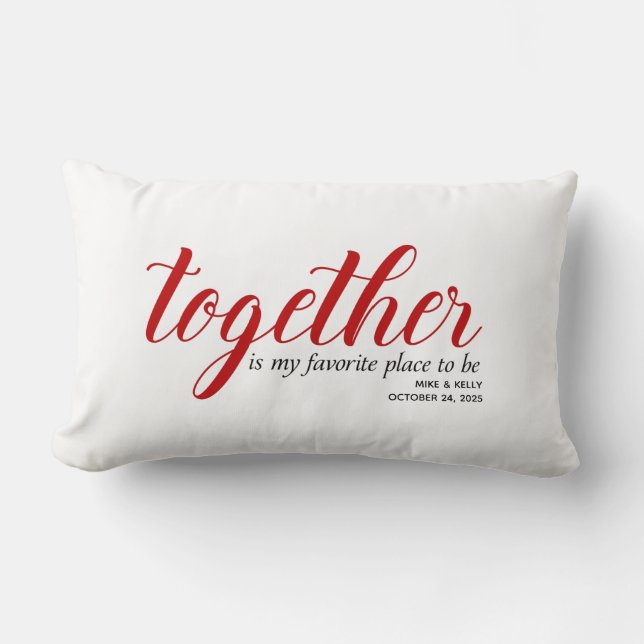 Favorite ställe skall bli Personlig Lumbarkudde (Framsida)