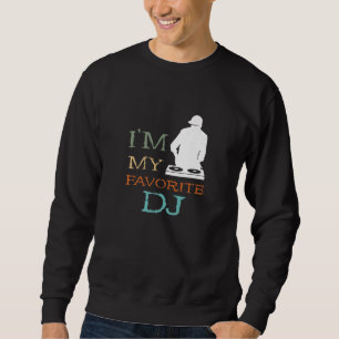 Favorite Turntable DJ Disk Jockey House DJ Dance M Lång Ärmad Tröja