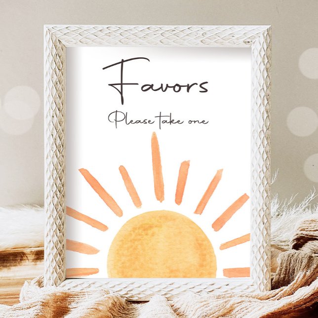 Favoriter Boho Sunshine Bord första födelsedagen R Poster (Skapare uppladdad)