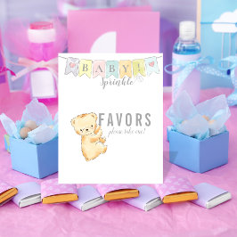 Favoriter Bord-tecken Baby Sprinkle Bear and Banne Poster