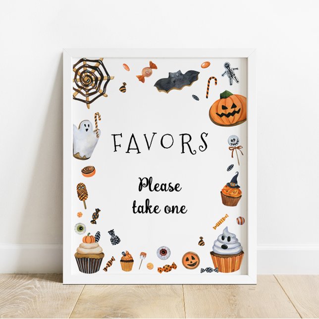 Favoriter för Baby Boo Halloween Baby Shower Poster (Skapare uppladdad)