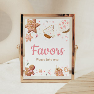 Favoriter för babybabyskor i rosa jul poster