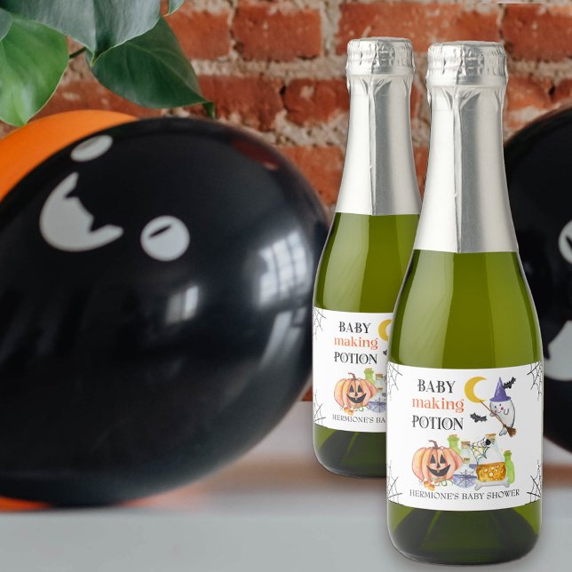 Favoriter för babybabyvisare i Baby Skapar alterna (Baby Making Potion baby shower bottle labels)