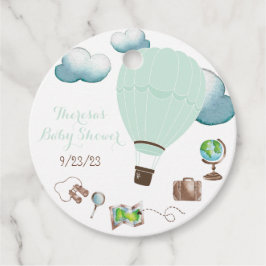 Favoriter för babykläder för Mint och Brown Luftba Gåvor Etiketter