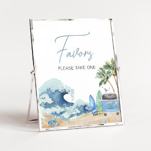 Favoriter för babykläder för surfa Board Beach Poster