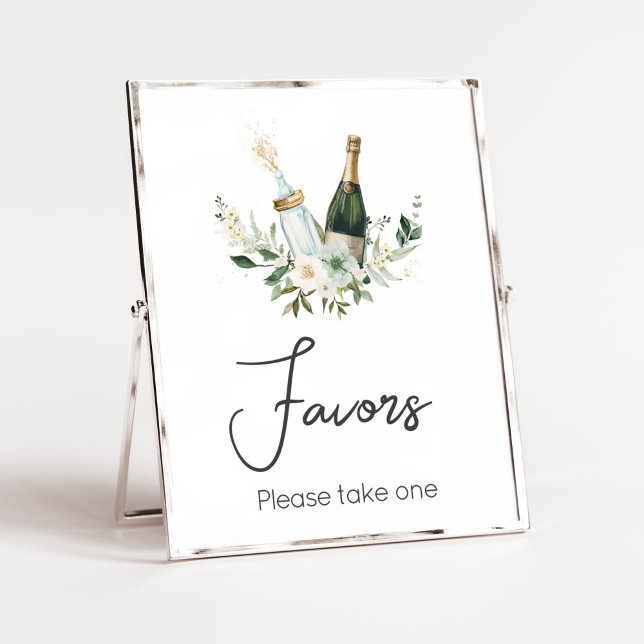 Favoriter för babykläder i Baby i Flaskor Poster (Poppin' Bottles Baby Shower Favors Sign)