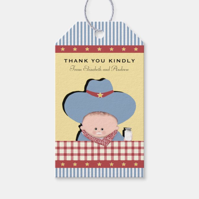 Favoriter för babyvisningsprogram presentetikett (Framsidan)