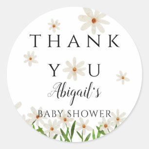 Favoriter för babyvy för daisyns Blommigt Runt Klistermärke
