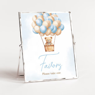 Favoriter för Barly Wait Blue Luftballong Baby Poster