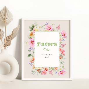Favoriter för blommigt av Wildblommor Poster