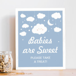 Favoriter för Blue Cloud Baby Shower Poster