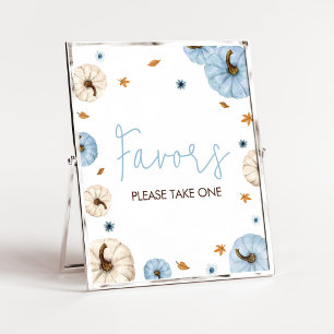 Favoriter för Blue Fall Pumpkin Baby Shower Poster