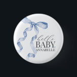 Favoriter för Blue Hej Baby Bow Girl Baby Shower F Knapp<br><div class="desc">Öka din babydusch med den här Coquette Blue Bow Party Decor! Den här tidlösa designen tillför en aning elegans och charm till vilken händelse som helst, med en vackert skräddarsydd båge med delikata blå nyanser. Den här samlingen är säker på att imponera på dina gäster och skapa varaktiga minnen och...</div>
