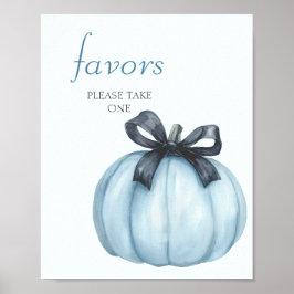 Favoriter för Blue Pumpkin Baby Shower Poster