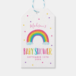 Favoriter för Bright Rainbow Baby Shower Presentetikett