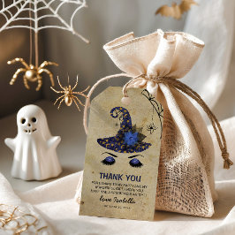 Favoriter för Cute Witch Girls Halloween-Tack Presentetikett