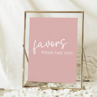 Favoriter för Dusty Rosa-minimalistisk Möhippa Poster