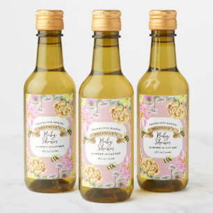Favoriter för elegant och Wildblomsterbabykläder Vinetikett