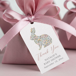 Favoriter för elegant Wildblomskål för babyskor Presentetikett
