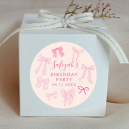 Favoriter för Födelsedagsfesten för Rosa av kö Runt Klistermärke