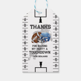 Favoriter för Football Boy Födelsedagsfest Presentetikett