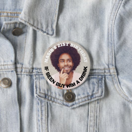 Favoriter för fotoFödelsedagsfest för Anpassningsb Knapp