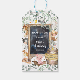 Favoriter för Grey Boskap Birthday Baby Shower Presentetikett
