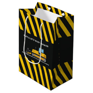 Favoriter för gult- och Black Construction Baby Sh