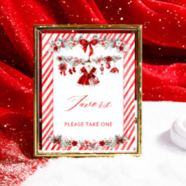 Favoriter för julflickan i Santa Baby Baby Shower Poster