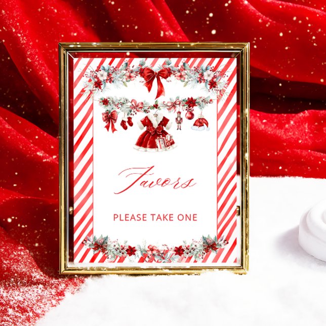 Favoriter för julflickan i Santa Baby Baby Shower Poster (Skapare uppladdad)