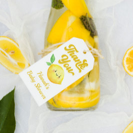 Favoriter för Lemon Baby Shower-Tack Presentetikett