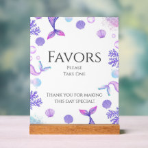 Favoriter för lila Sjöjungfru Födelsedagsfest