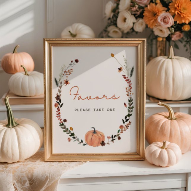 Favoriter för lilla Pumpkin Fall Baby Shower Poster (Skapare uppladdad)