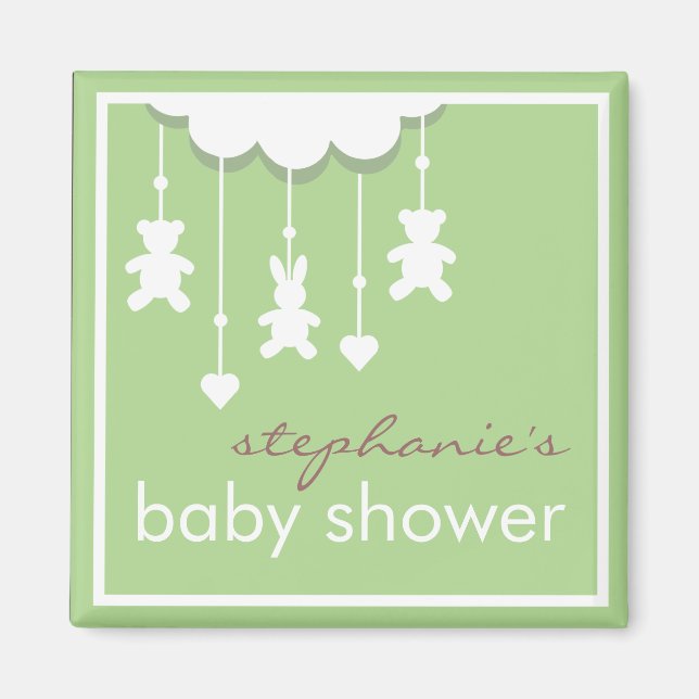 Favoriter för Mobile Baby Shower i Neutralten Swee Magnet (Framsidan)