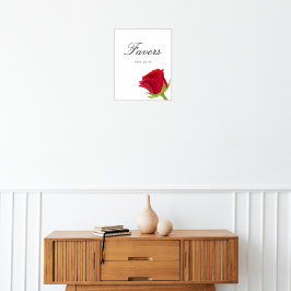Favoriter för Möhippan Röd ros Poster