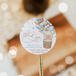 Favoriter för nalle Blegon Barly Wait Baby Shower Runt Klistermärke
