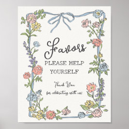 Favoriter för pastellBlommigt i Vår Garden Party Poster