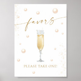 Favoriter för Pearls- och Prosecco-Möhippa Poster