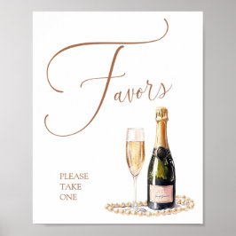 Favoriter för Pearls- och Prosecco-Möhippa Poster
