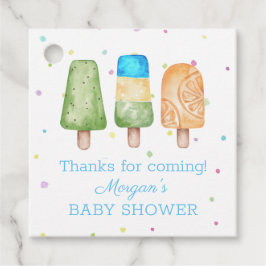 Favoriter för pojk-baby shower som är redo att pop gåvor etiketter