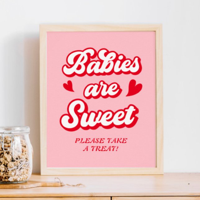 Favoriter för Red Rosa Valentiness Baby Shower Poster (Skapare uppladdad)
