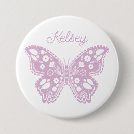 Favoriter för Retro Butterfly-Födelsedagsfest Knapp