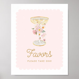 Favoriter för rosa Möhippa i bubblor Poster