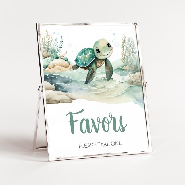 Favoriter för Sea Turtle Baby Shower Poster (A Little Hatching Is On the Way Baby Shower Favors Sign)