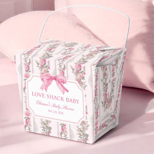 Favoriter för Shack Baby Shower i rosa Bow Kärlek Presentaskar