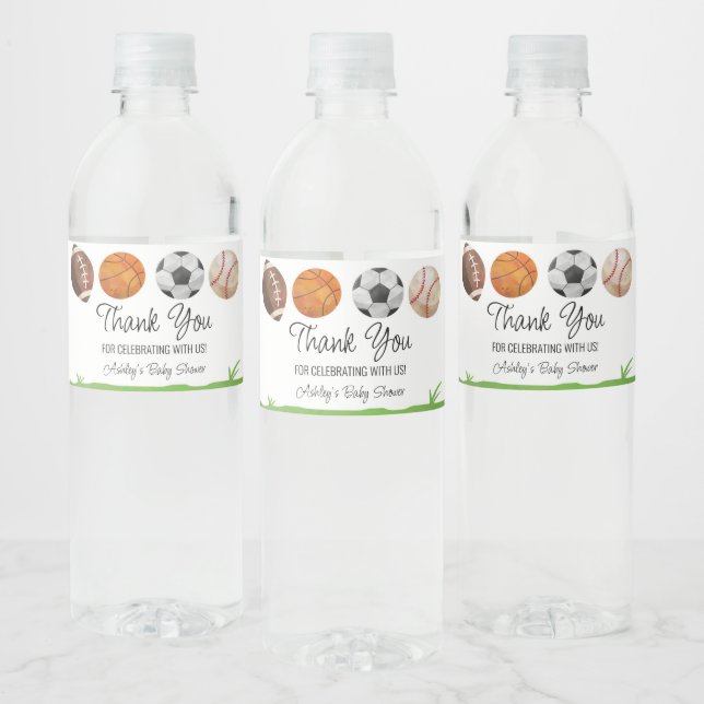 Favoriter för sportbabyskor vattenflaskor etikett (Flaskor)