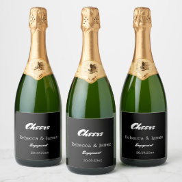 Favoriter för svart Förlovningsfest för elegant