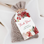 Favoriter för Tacken Julbabyskor Presentetikett<br><div class="desc">Skrynka lite fräckhet med våra vackra märkre med Tack för favoriter i julgranen. Perfekten rör vid din helgdag-temade babydusch. Utmärkt värme och tacksamhet med dessa vattenfärgsnyanser i riken. Ett uppmuntrande sätt att säga "Tack" som inte kommer att glömmas bort!</div>